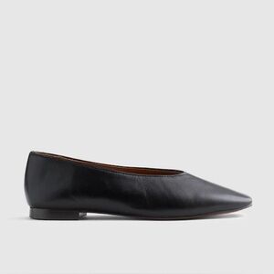 Madewell The Mylie Ballet Flat in True Black Size 10